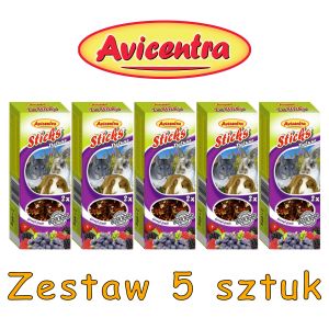 Sticks Deluxe Króliki i Gryzonie: owoce leśne ZESTAW 5 SZTUK