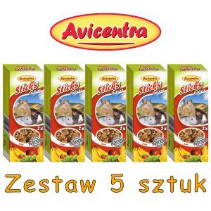 Sticks Deluxe Mały gryzoń: owoce ZESTAW 5 SZTUK