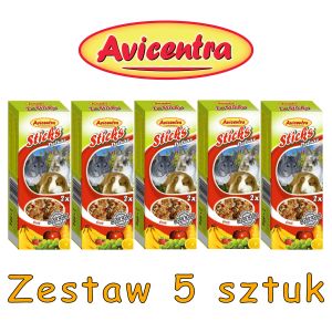 Sticks Deluxe Króliki i Gryzonie: owoce ZESTAW 5 SZTUK
