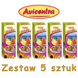 Sticks Deluxe Kanarek: witaminy + miód ZESTAW 5 SZTUK
