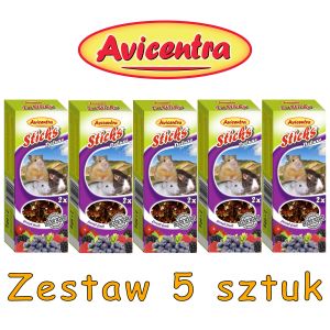 Sticks Deluxe Mały gryzoń: owoce leśne ZESTAW 5 SZTUK