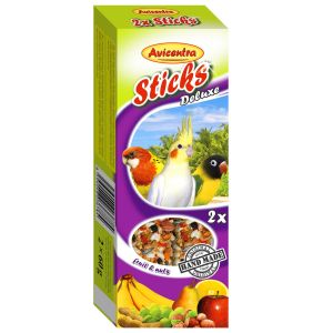 Sticks Deluxe Średnia Papuga: owoce + orzechy ZESTAW 5 SZTUK