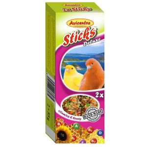 Sticks Deluxe Kanarek: witaminy + miód ZESTAW 5 SZTUK