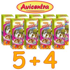 10+8 KOLB GRATIS Sticks Deluxe Króliki i Gryzonie: witaminy miód