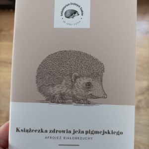 Książeczka zdrowia jeża pigmejskiego Dr.Ziętek