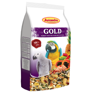 Duża papuga GOLD 850g